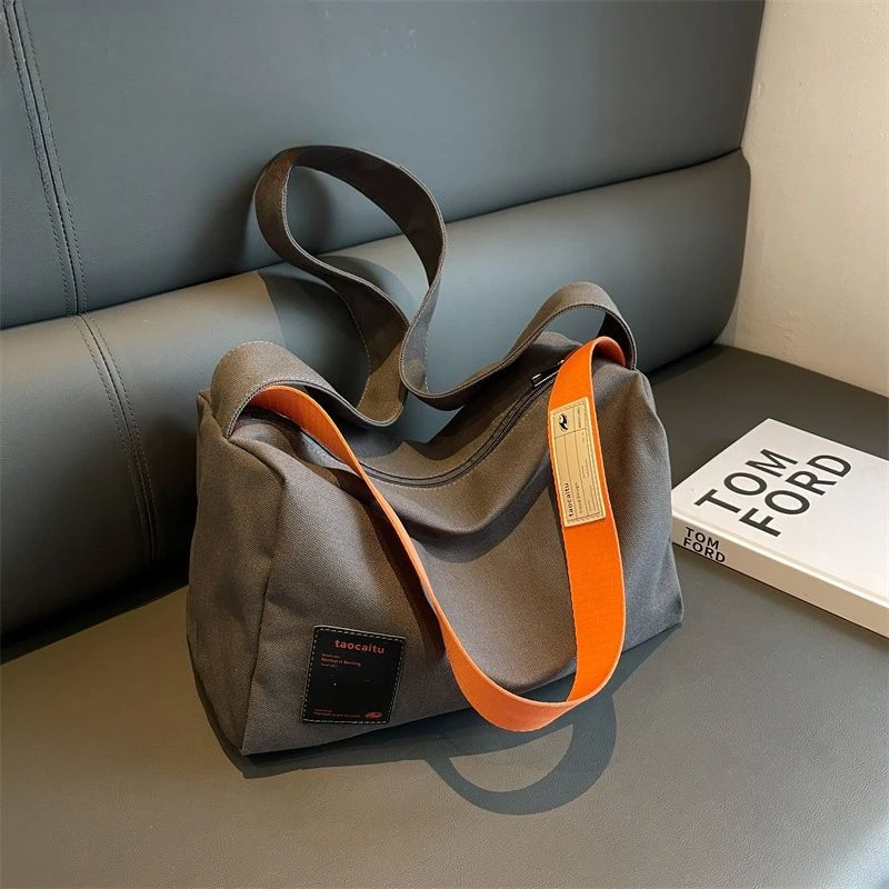 Новая женская Холщовая Сумка через плечо новая модная Большая вместительная