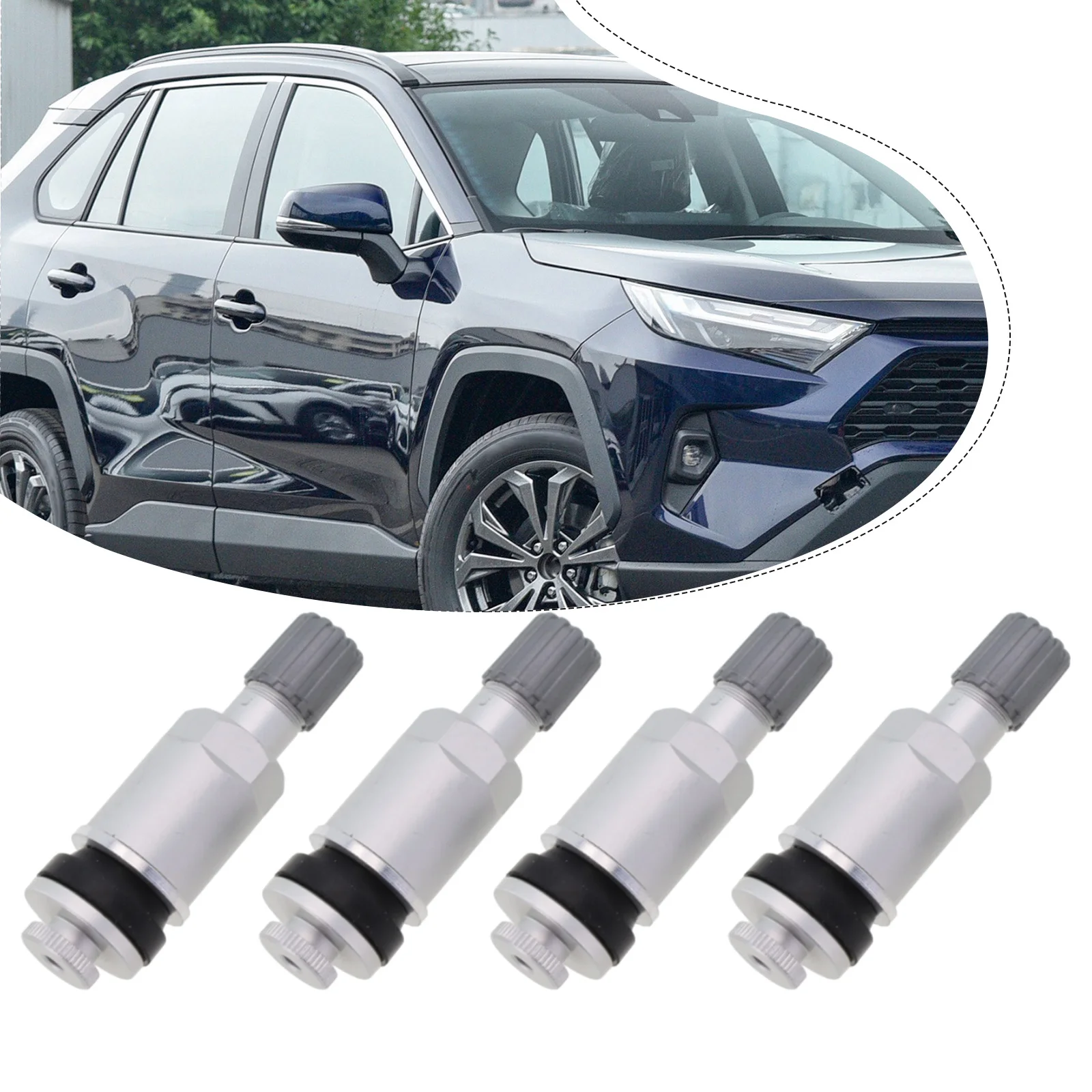 Полный набор датчиков контроля давления в шинах TPMS комплект штока клапана 4 шт.