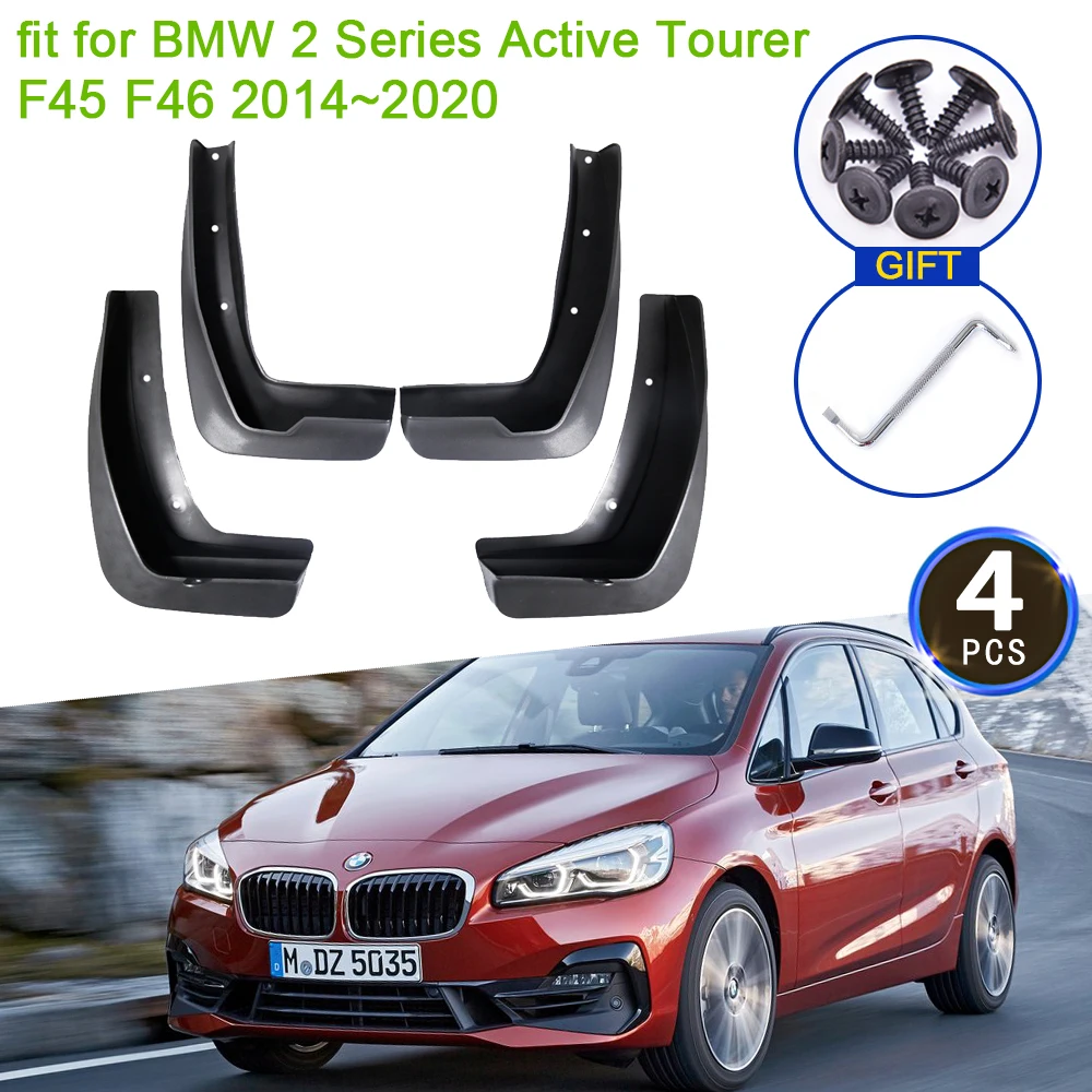 

For BMW 2 Series F45 F46 Gran Active Tourer 2014 2015 2016 2017 2018 2019 2020 Mudflap Mudguard Fenders Splash Guards Front Rear
