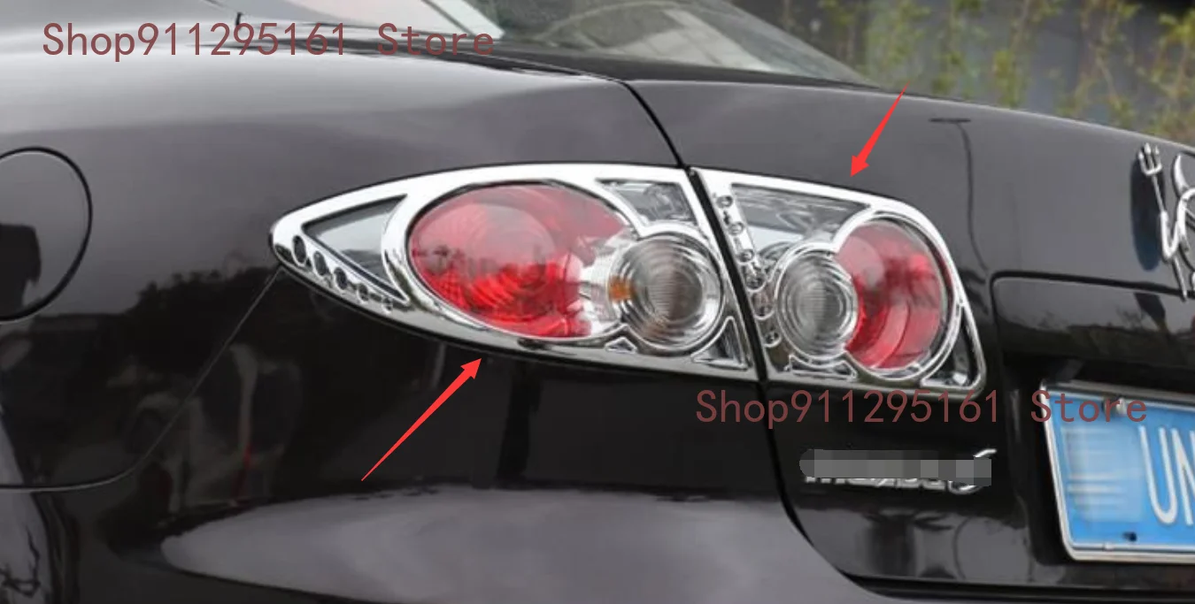 

For Mazda 6 M6 2004-2013 ABS Chrome rear Light Lamp Cover Trim Garnish Surround Accessories
