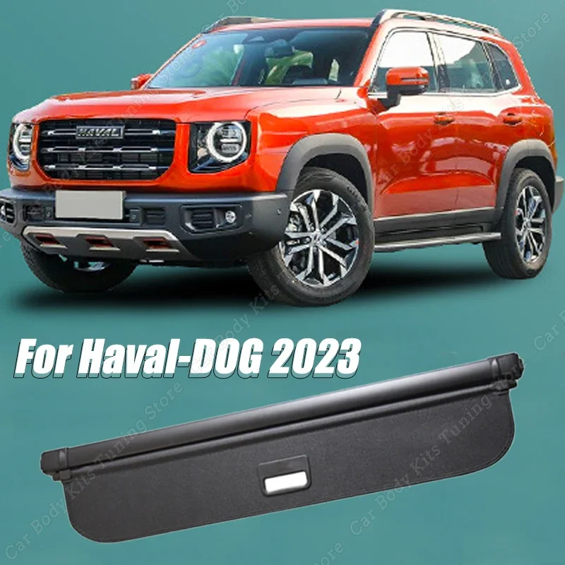 

Car Trunk Cover Luggage Carrier Curtain Pull Buckle Retractable Cargo Cover Security Shade Shield Curtain for Haval-DOG 2023