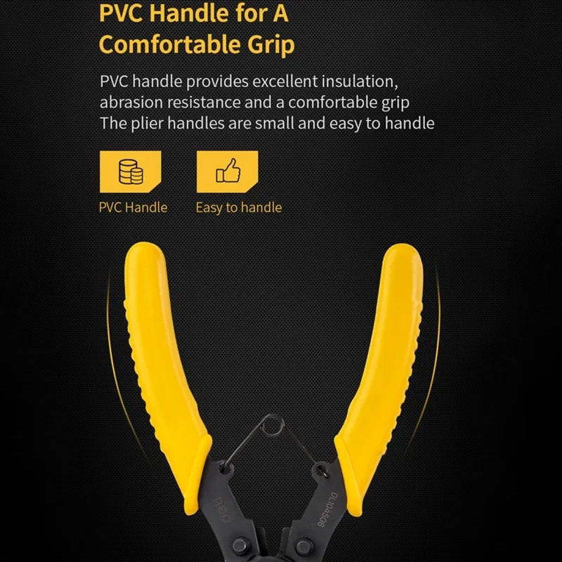 Набор 6 дюймовых стопорных плоскогубцев Deli 5 в 1 набор сделай сам Комбинированный