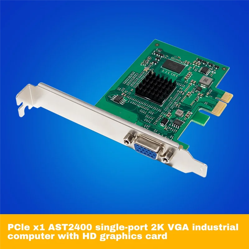 PCIe X1 ST425 AST2400 VGA адаптер | AliExpress