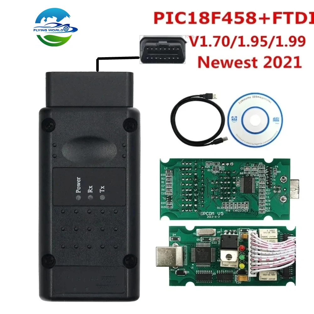 Фото Opcom 2021 200603a OP COM 1,95 1,99 2021 PIC18F458 FTDI, Современная вспышка OBD2 LilBUS для 0pel до, Nouveauté №1