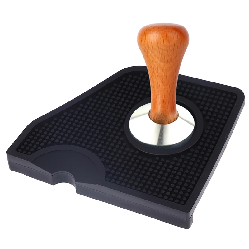 

1 Pc Rubber Espresso Mat Coffee Tamper Corner Mat Barista Coffee Maker Accessories Tools