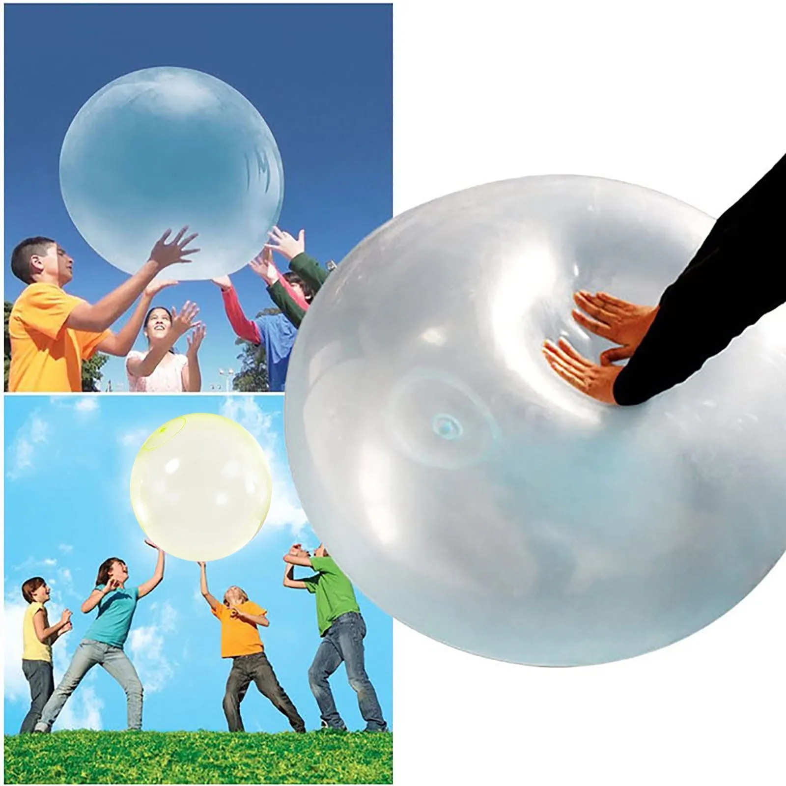 

Inflatable Water-Filled Beach Garden Anti-Tear Soft Rubber Ball Bouncy Ball Water Ball 30cm-40cm Beach Sleeping Bag Folding
