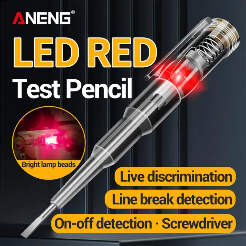 

Electric Test Pen Screwdriver 70-250V Voltage Detector Pen IntelligentVoltage Detector Circuit Tester Electrical Screwdriver