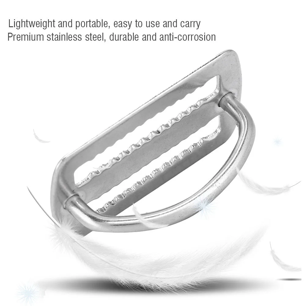 Держатель для дайвинга ремень из нержавеющей стали D-образное кольцо скользящая