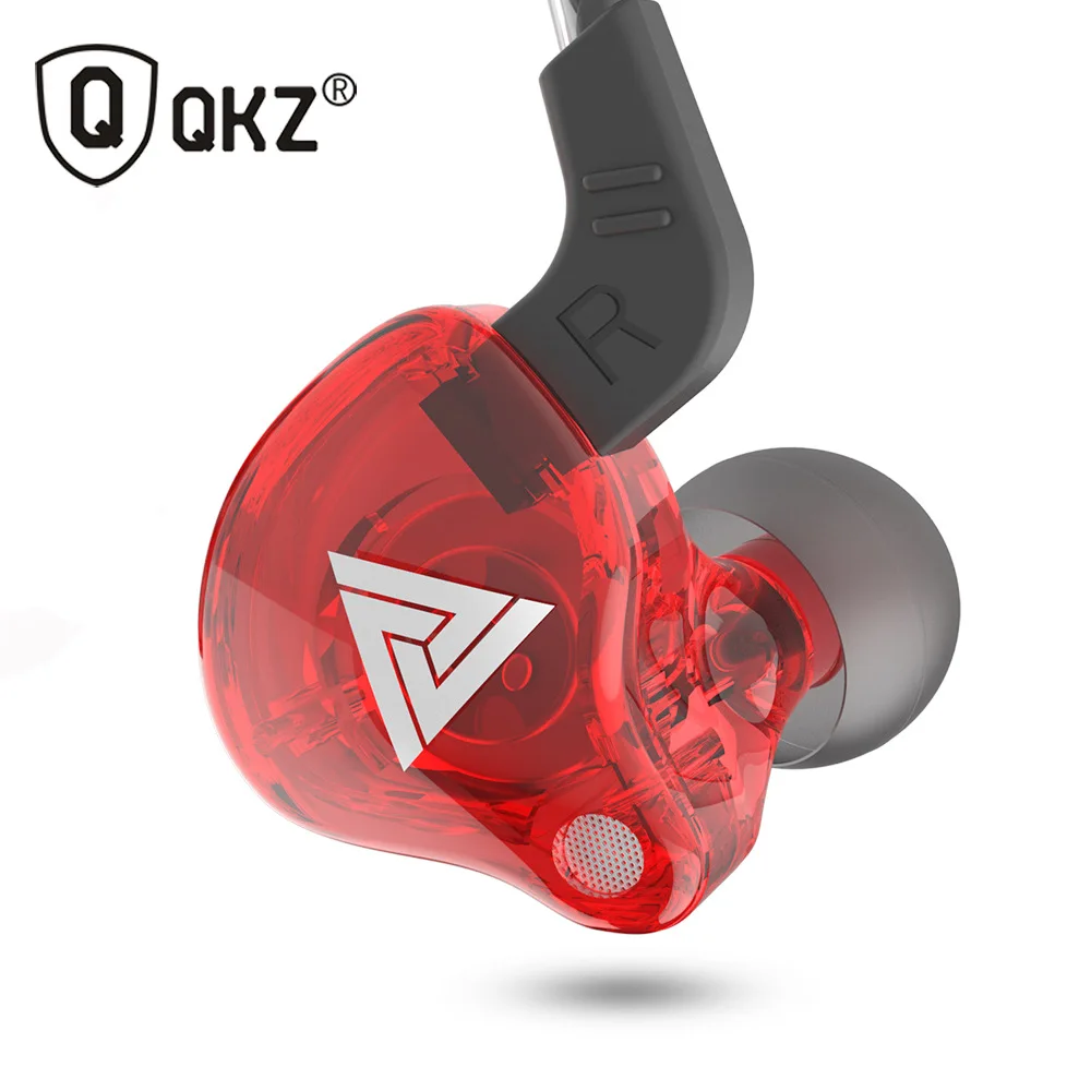 Купи QKZ AK6 Red HIFI 3.5mm Wired Headphones with MIC Super Bass Dynamic Wired Earphones for Xiaomi iPhone Sony Wired Headset 1.2m за 194 рублей в магазине AliExpress