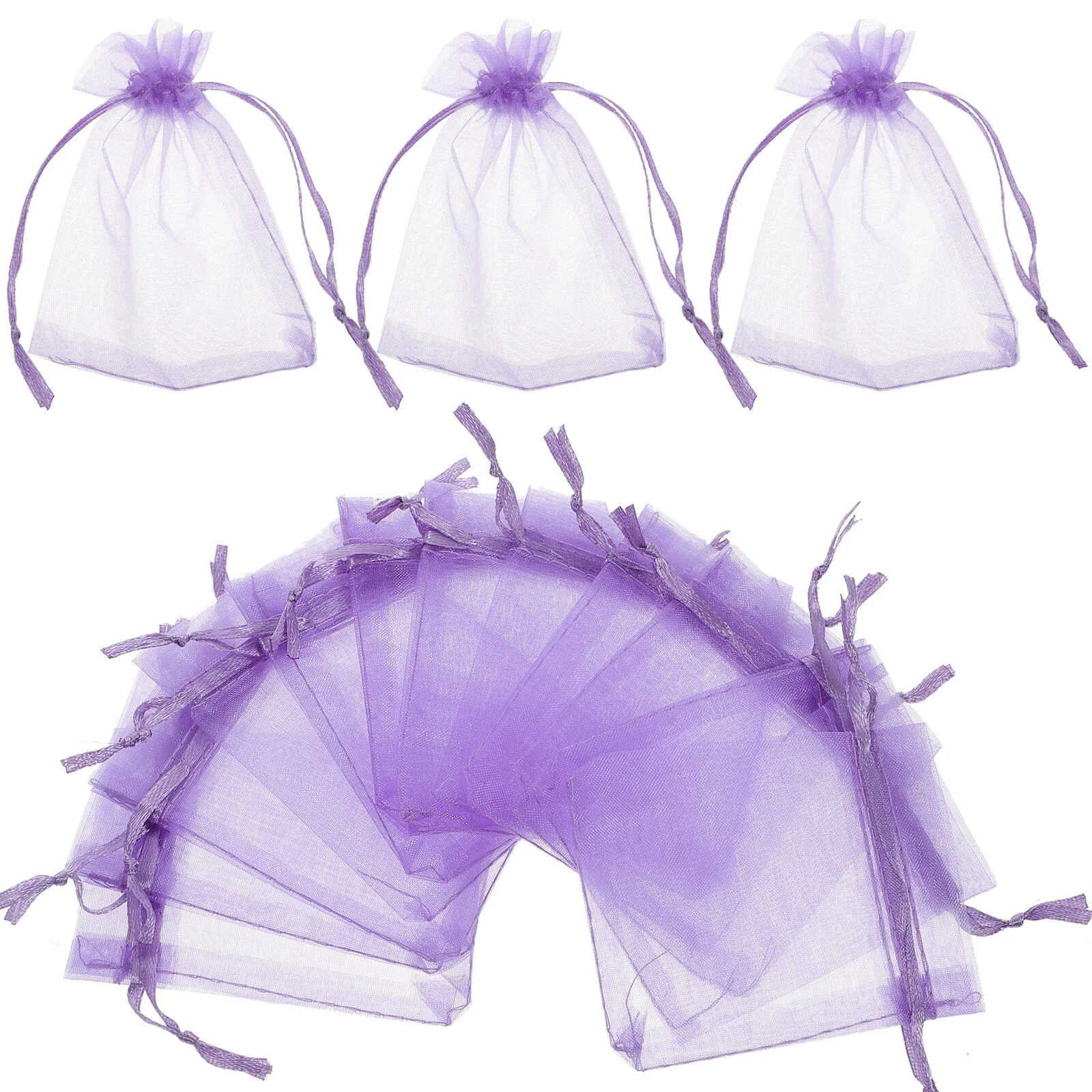 

Organza Gift Drawstring Candy Storage Party Pouches Favor Purple Mesh Wrapping Pouch Wedding Jewelry Cookie Packing Gifts Mini