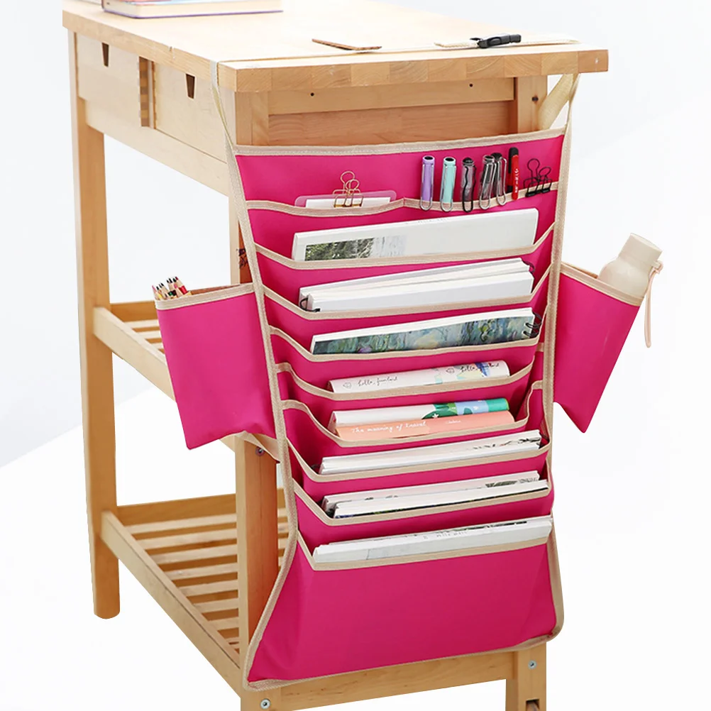 

Книжные сумки для студентов на столе, подвесной органайзер для книг, сумка: студенческий держатель для файлов, ручек, магазинов, бутылок для воды, мобильного телефона