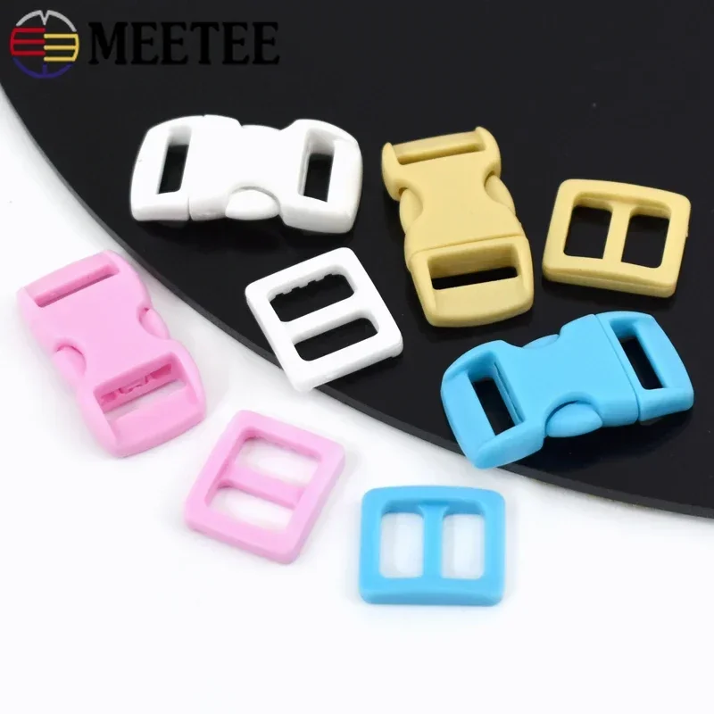 Пластиковая пряжка с застежкой 10 мм тройной скользящий слайдер кольцевая