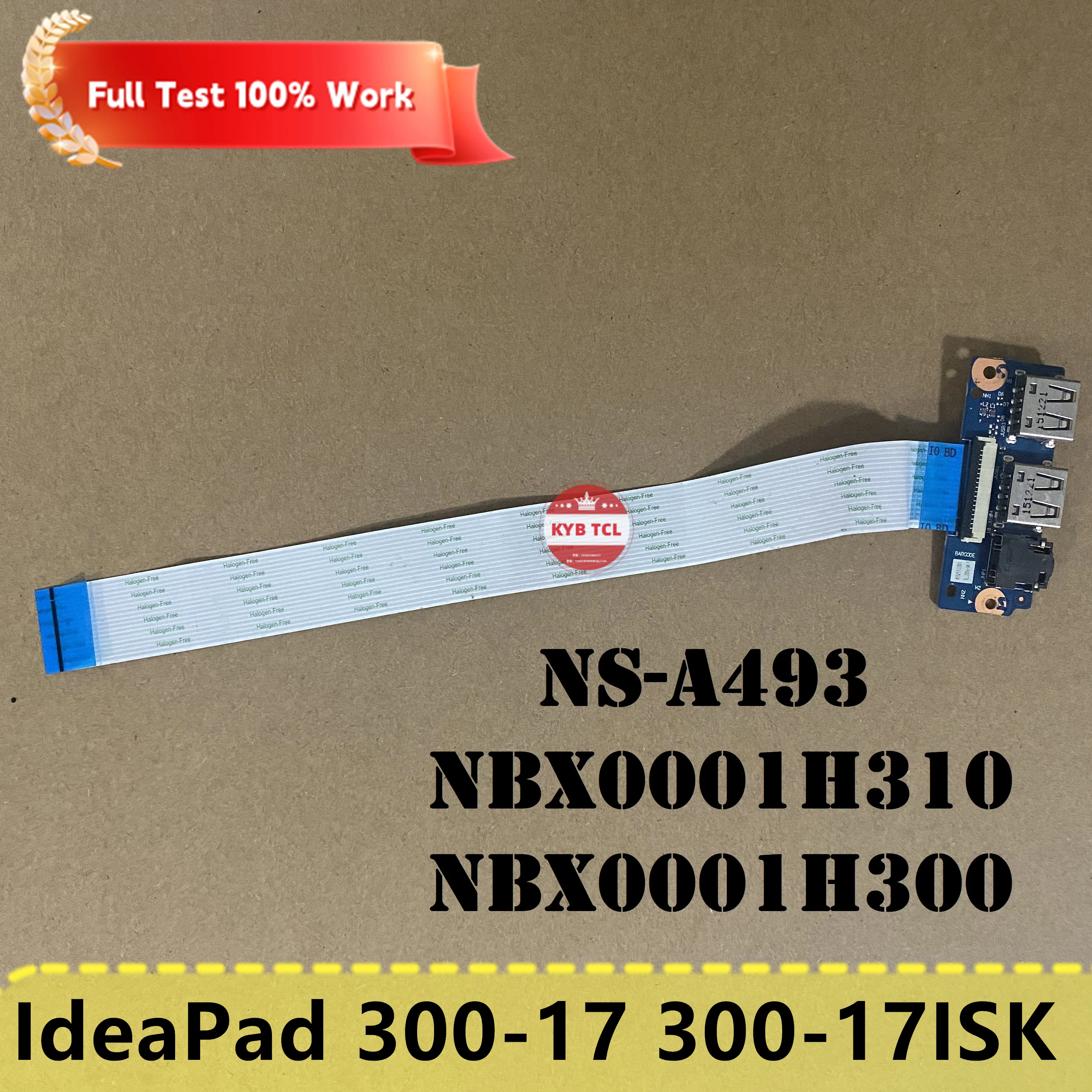 

Lenovo IdeaPad 300-17ISK 300-17 подлинный ноутбук USB Audio Board w/Cable NS-A493 NBX0001H310 NBX0001H300 Notebook