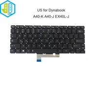 laptop keyboard english us for dynabook tecra a40 k a40 j ex40l ex40l j 342750001 dk275a jf081 notebook keyboard black key caps