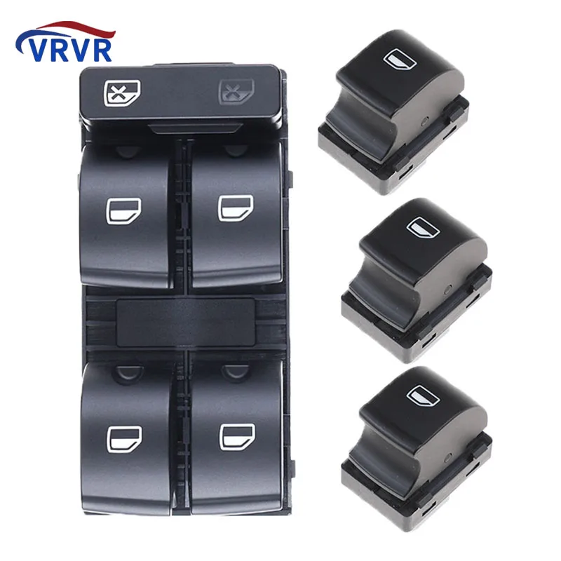 

8E0959851B 4F0959855A New High Quality Black Electric Power Button Window Switch Fits For 2002-2008 A4 / A4 Avant/ A4 Quattro