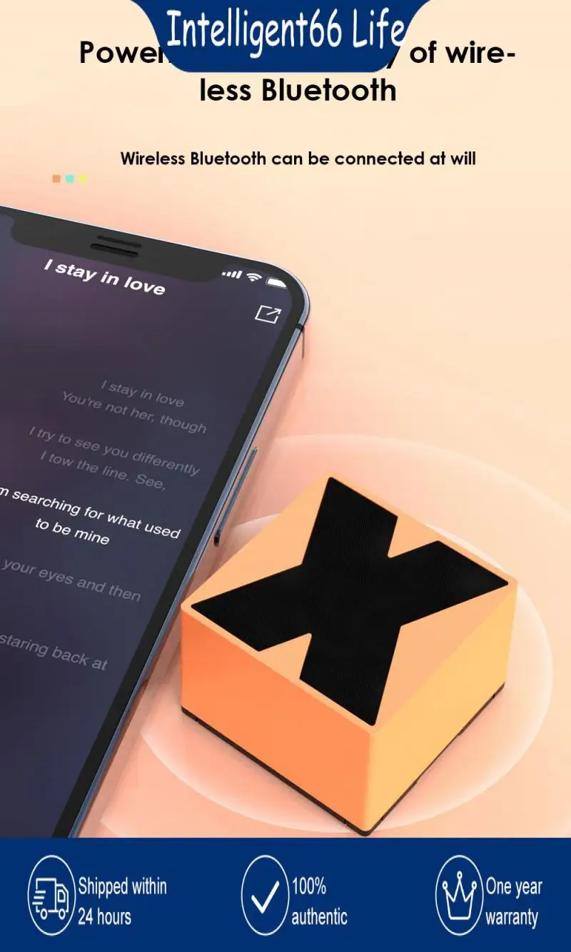 

Mini Tws Speaker Household Music Player For Pc Phone Aluminum Alloy Outdoor Loudspeaker Subwoofer Creative Stereo