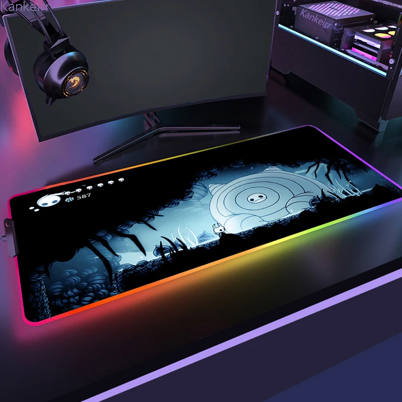 Женский коврик для мыши с клавиатурой &quotРыцарь&quot большой игровой Настольный RGB