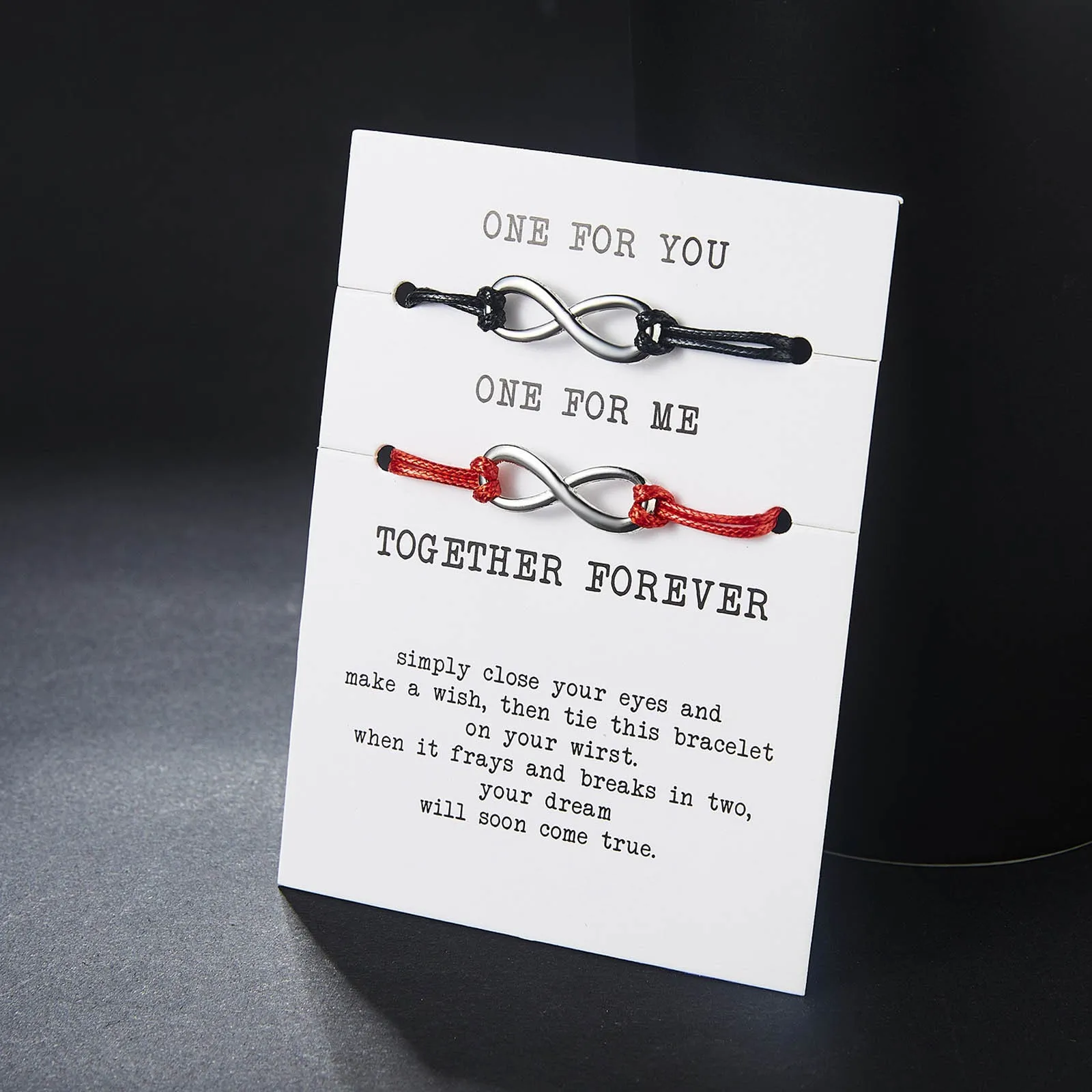 Lucky Eight Креативный Сращенный Тканый Браслет Для Пар Унисекс Простой Дизайн