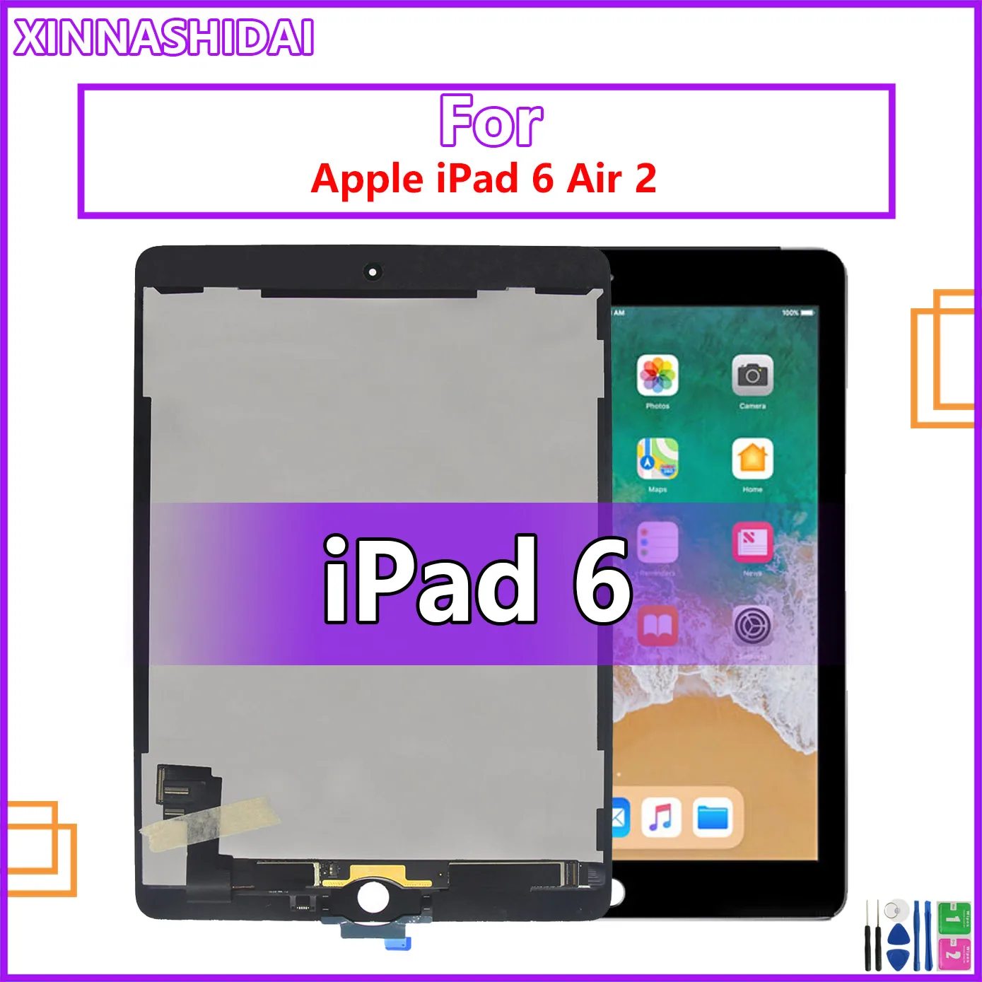 

ЖК-дисплей 9,7 дюйма для Apple iPad 6 Air 2, ЖК-дисплей, быстрая замена для iPad 6 A1567 A1566