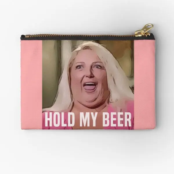 

Hold My Beer Zipper Pouches Wallet Underwear Key Men Women Packaging Coin Small Socks Pocket Bag Panties Cosmetic Pure Money