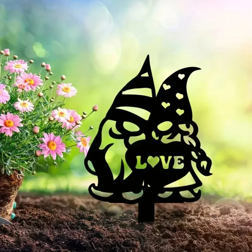 Очаровательный металлический знак для любовника двора: волшебный гнома на