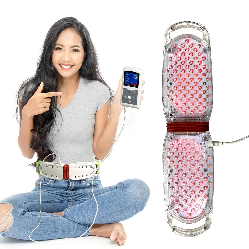

800mW Home Use 650nm Laser Therapy Massage Chiropractic Waist Belt for Pain Relief