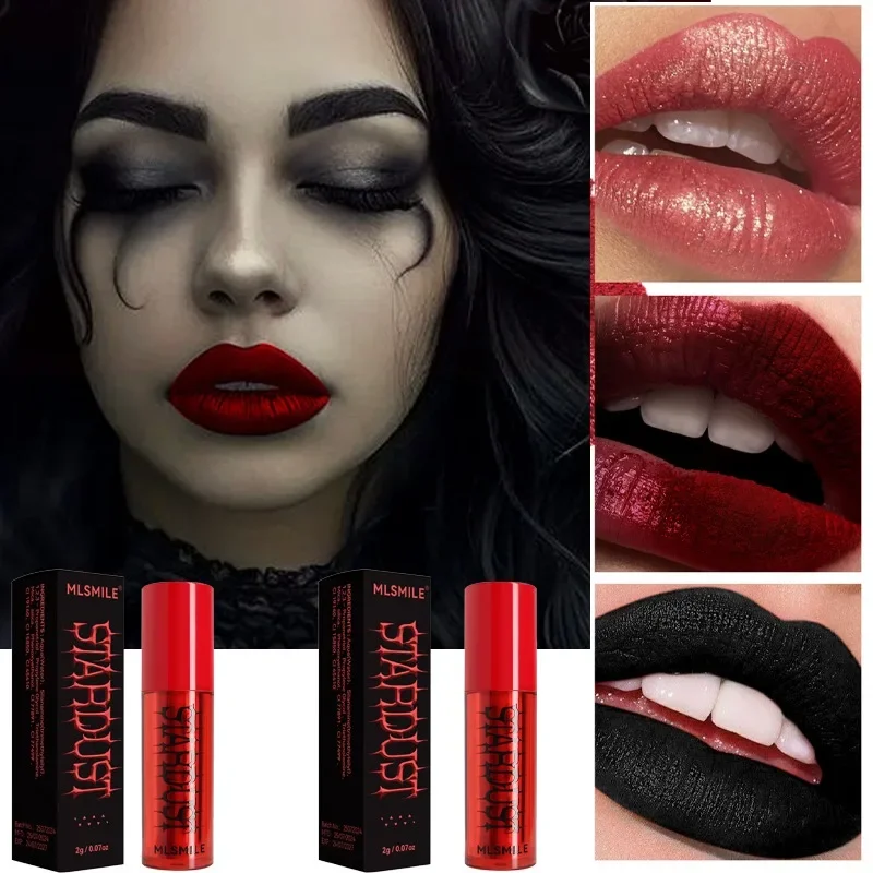 Новая матовая помада для Хэллоуина искусственная водостойкая Сексуальная серая