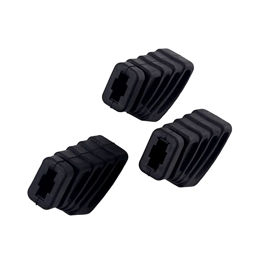 

3pcs Drum Rubber Feet for Drum Cymbal Stand Rack Bracket Percussion Parts L Size WC10 (Black)