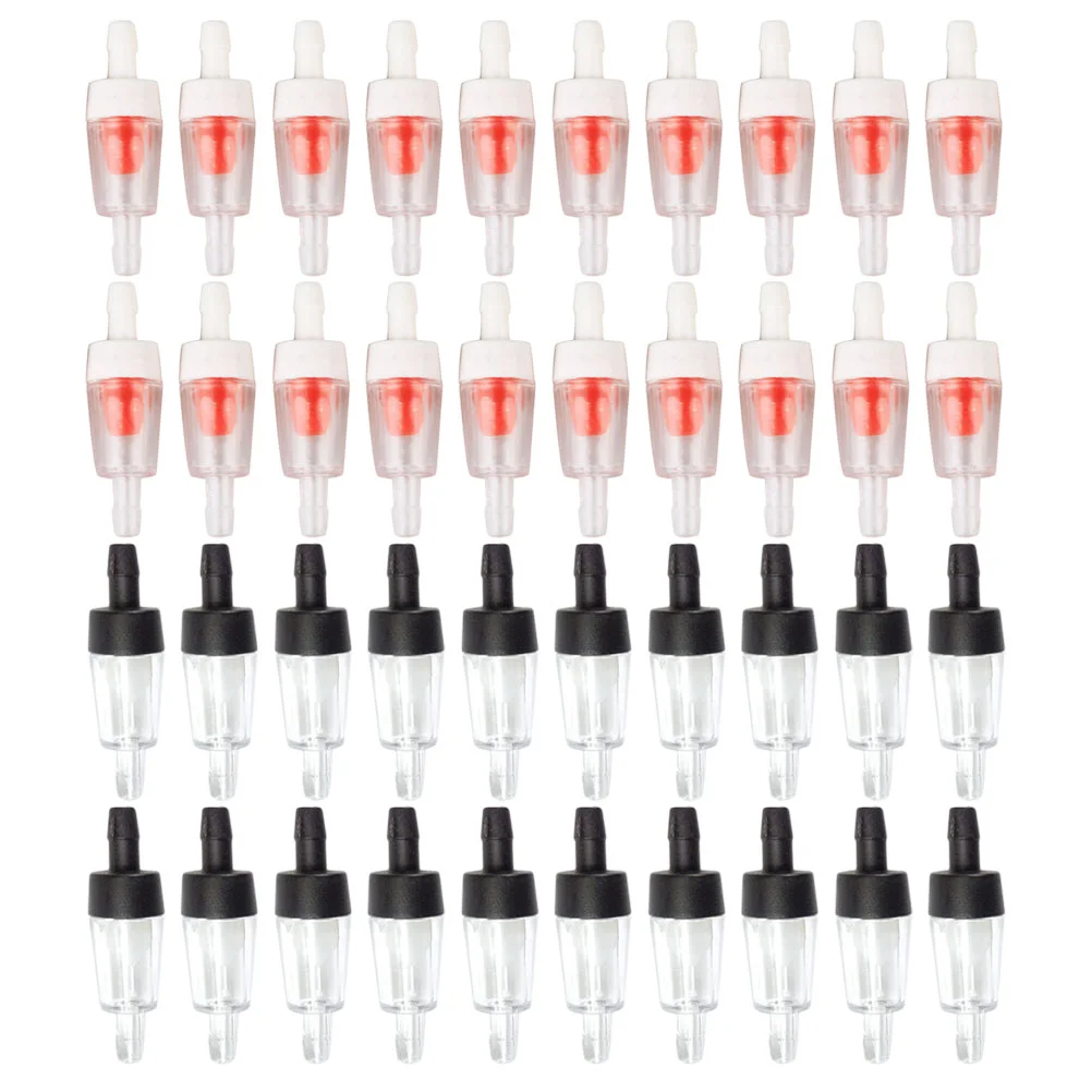 

40 Pcs Air Pump Check Valve Non-Return Valves Stop Aquarium Accessories Fish Tank Plastic One Way Equipment
