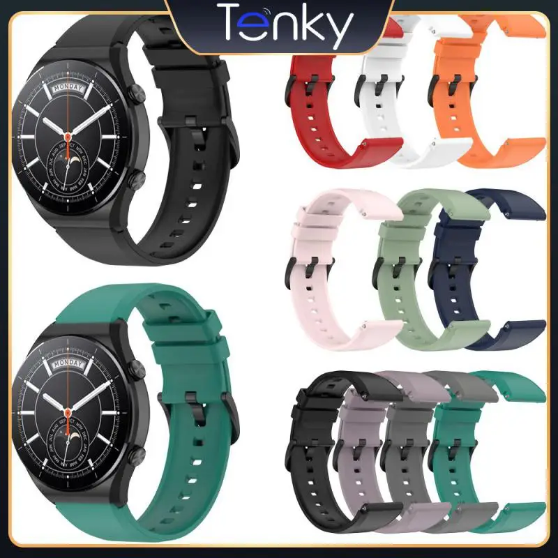 

22mm Silicone Strap For Xiaomi Watch Sport Bracelet Silicone Replacement Wristband For Xiaomi Watch Color 2 S1 Active Straps