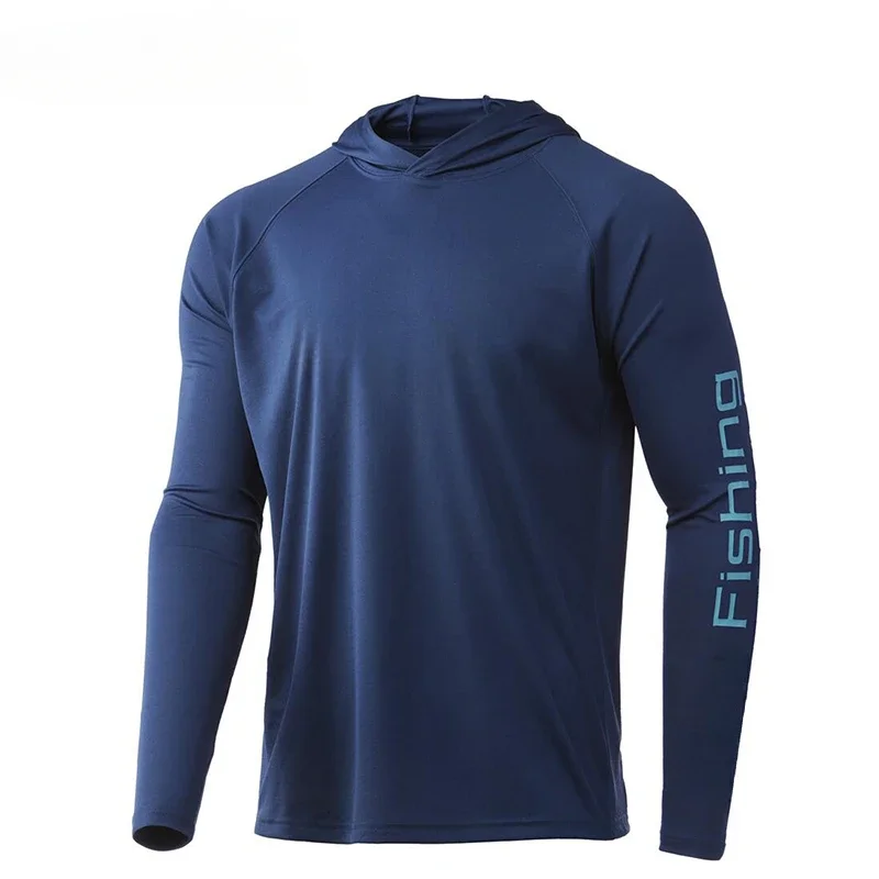 2024 одежда с капюшоном для рыбалки мужская дышащая длинными рукавами Camisa Pesca