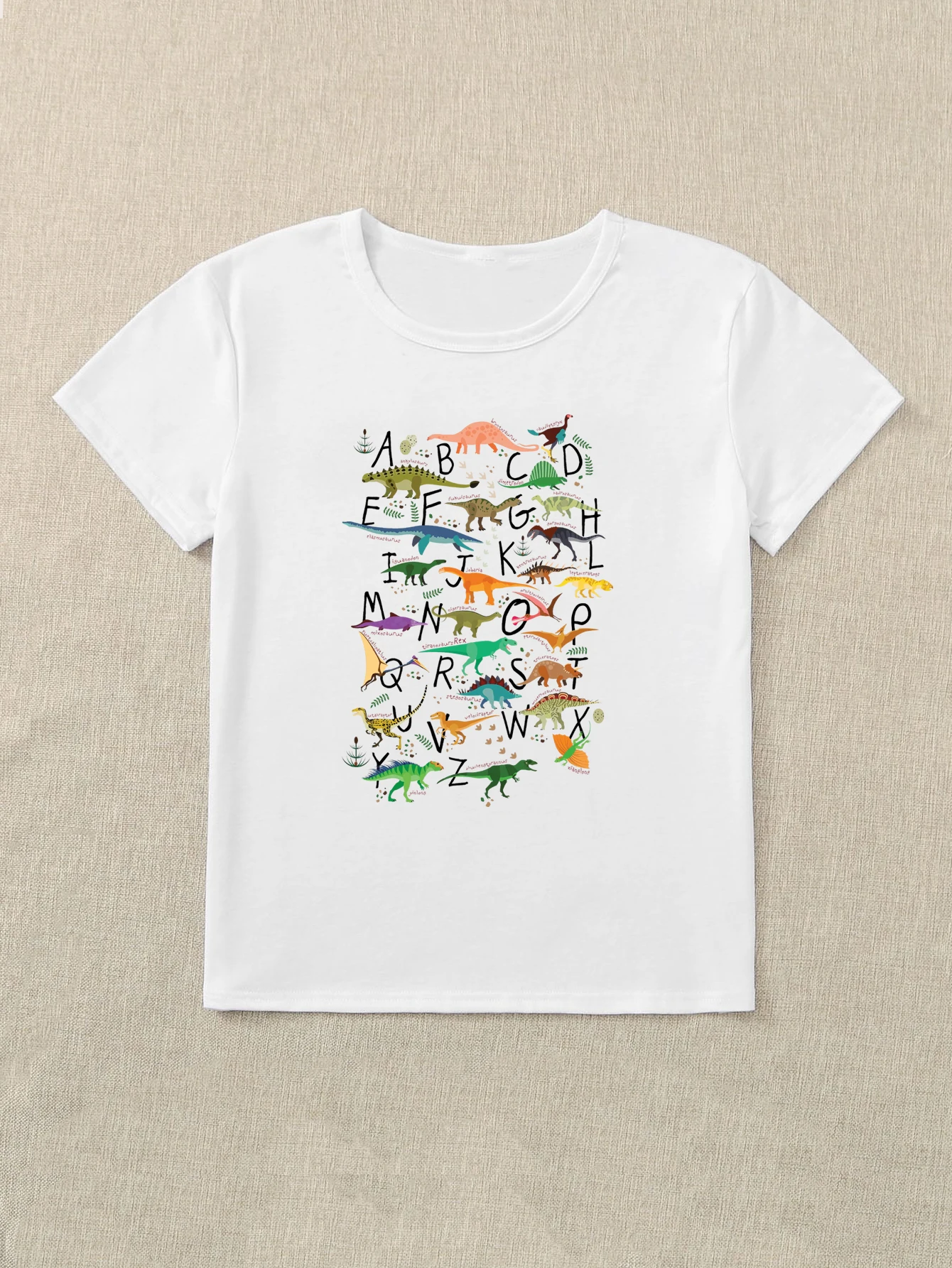 

Dinosaur Cool Women's Shirts Y2k Crop Top Woman Clothes Saint Seiya Bungou Stray Dogs Oversize T-shirts With Long Sleeves Bitch