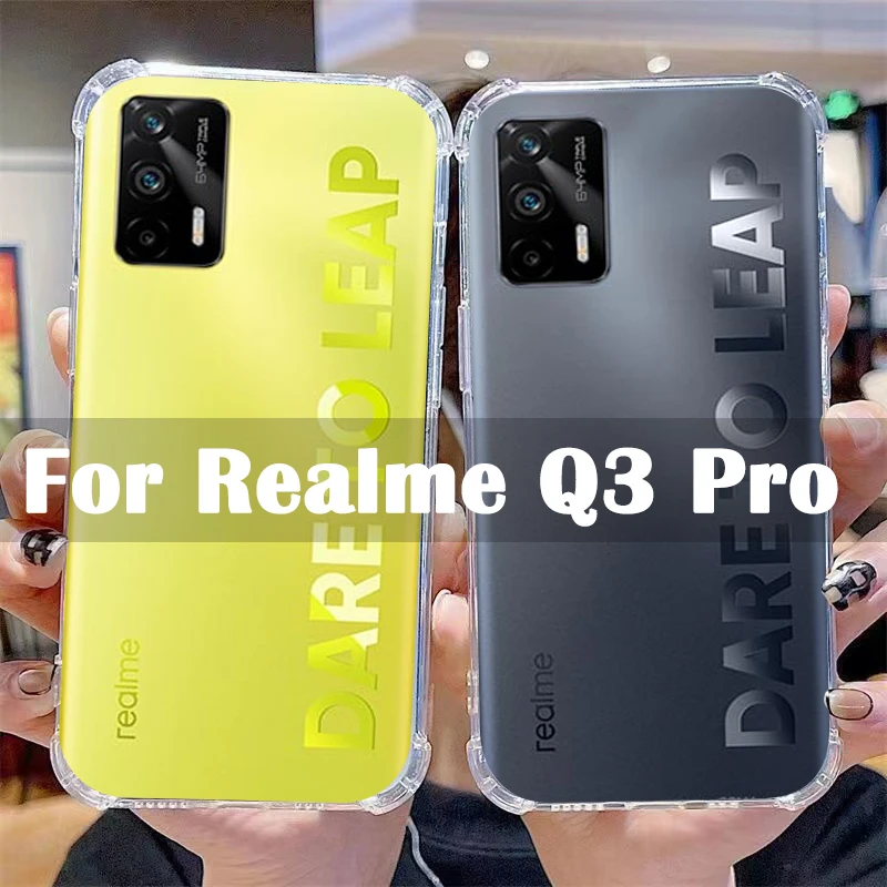 

Realmeq3 peo Shockproof Clear Phone Cases For realme Q3 pro 5g case Transparent balloon housing case shell