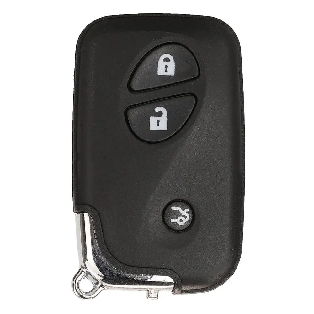 

Car Smart Remote Key Shell Case 3-button Remote Control Key Shell With Uncut Key Blades Replacement Parts