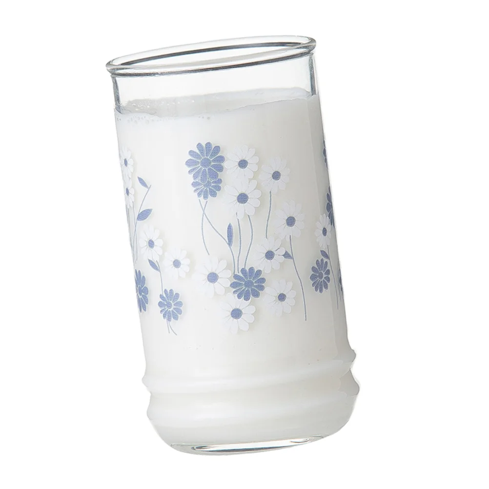 

1Pc Cup Office Home Coffee Flower Flower Pattern Glass Cup