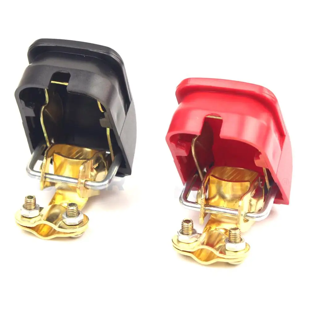 

1 Pair Pure Copper Car Quick Release Battery Terminals Clamps Battery Wiring Pile Terminal Connector Accessories