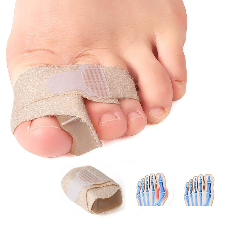 Toe Finger Straightener Toe Tape Finger Straightener Hallux Valgus Corrector Bandage Big Toes Separator Foot Care Supplies