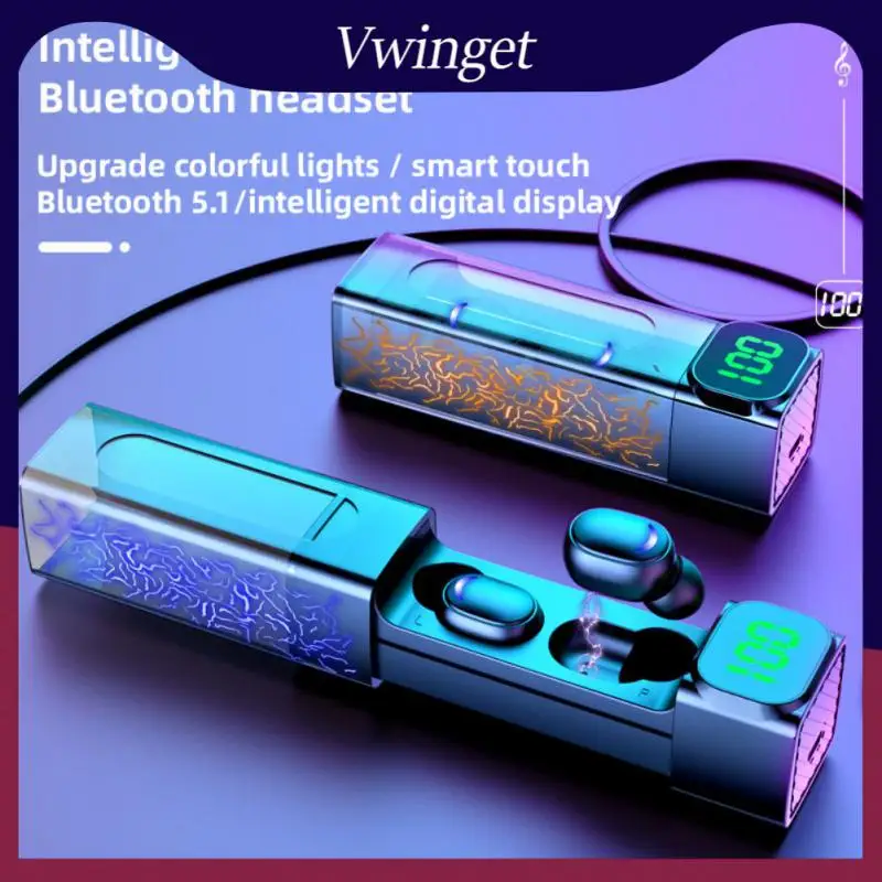 

Electric Quantity Display Hifi Earphone Music Dual Mode Game Headset With Charging Bin E-sports Game Music Headphones Bt5.1/edr