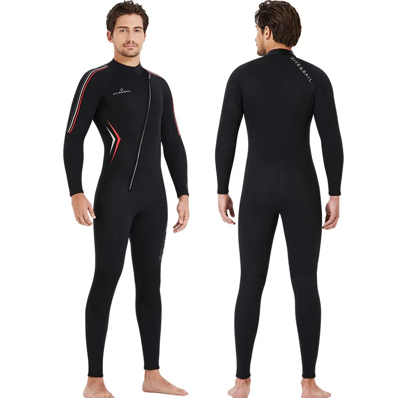 

Wetsuit Men Neoprene 3mm Front Zipper Diving Suit for Cold Water Surfing Spearfishing Full Body Swimmig Roupa Rubber