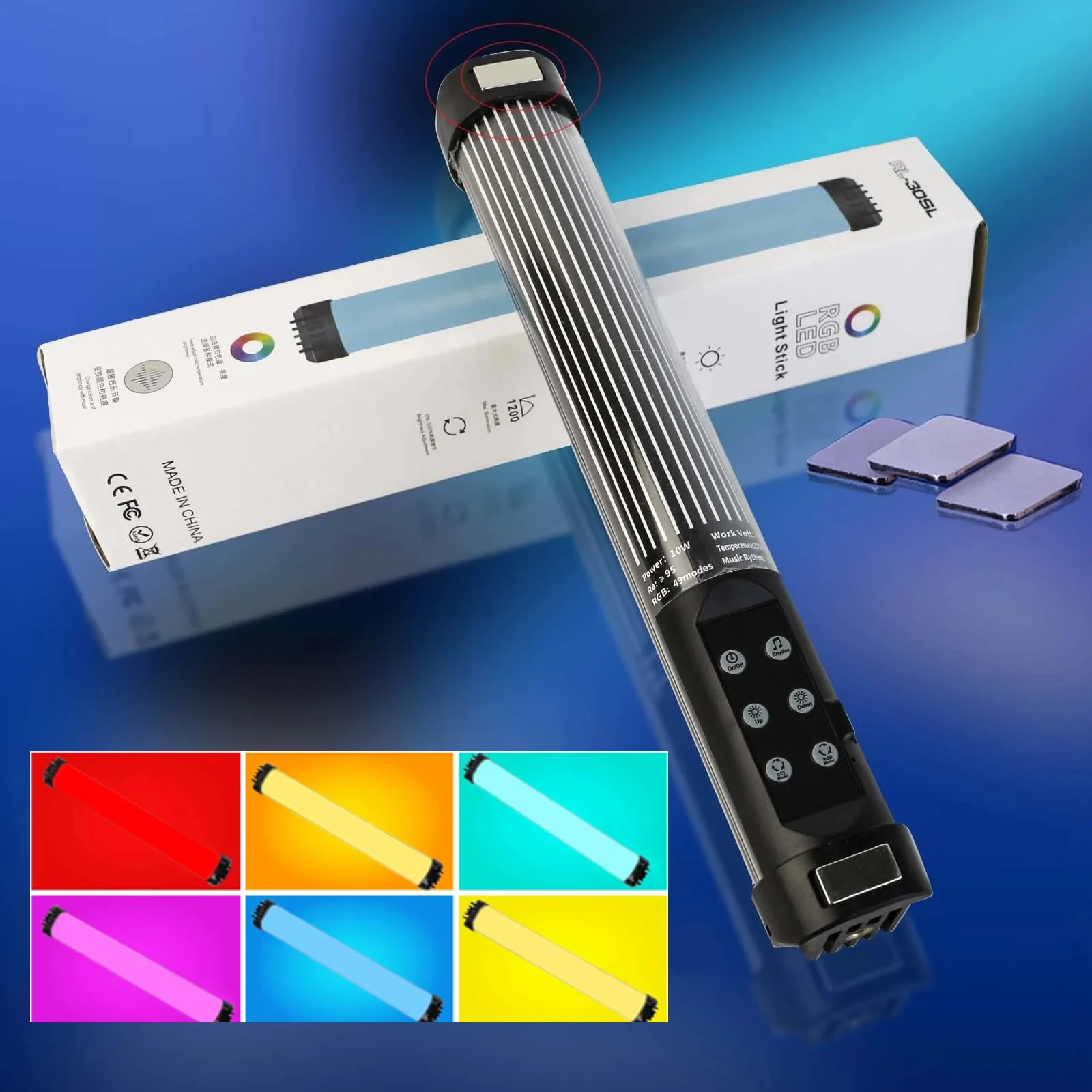RGB-освещение Для Фотосъемки 2700-7500K Магнитный Ручной Мини-штатив Блокировки Видео
