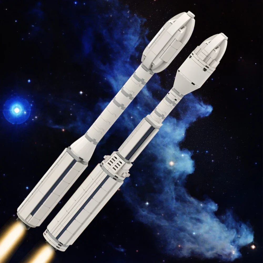 

Набор строительных блоков Vega и Vega-C Heavy Saturn Rocket, конструктор космический корабль, игрушки для детей, подарок на день рождения