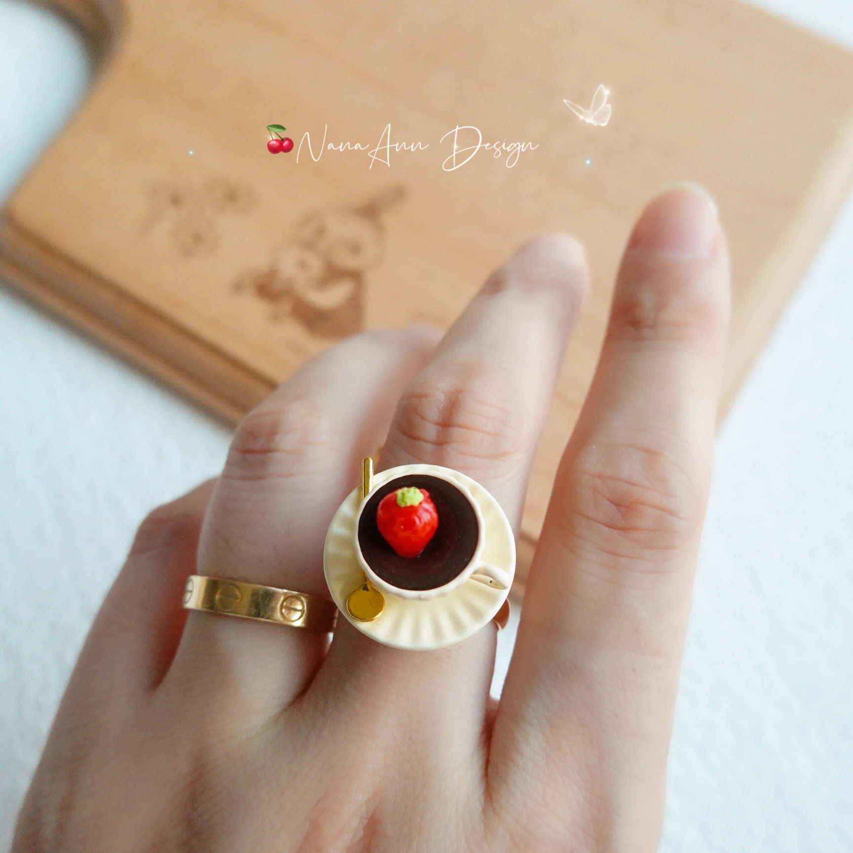 Оригинальное открытое кольцо японская мода кофейная чашка для еды и игр