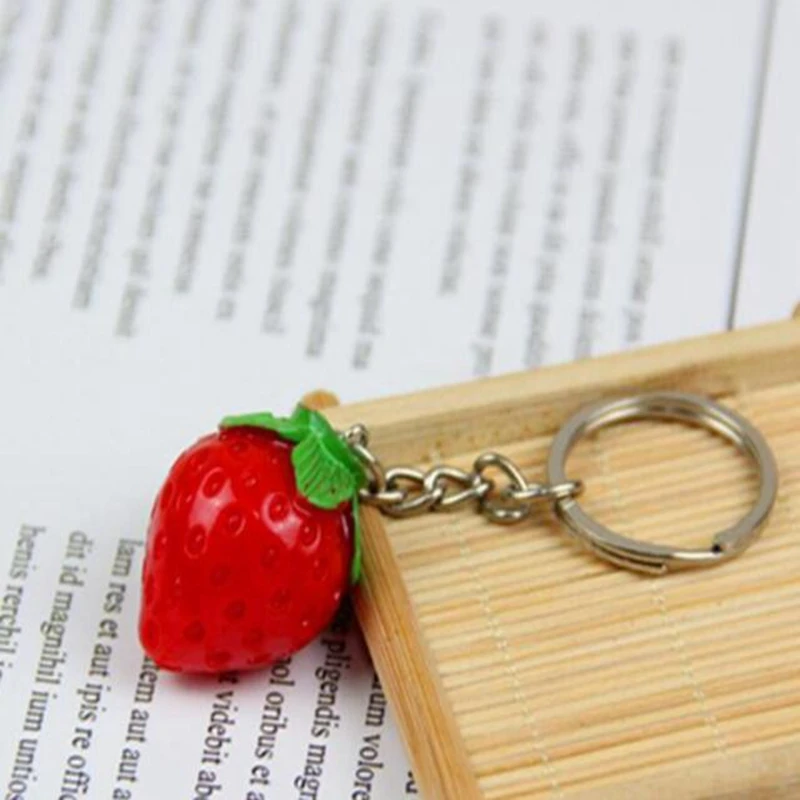 Брелок для ключей из ПВХ с имитацией фруктов мини-брелок подвеской в виде моркови