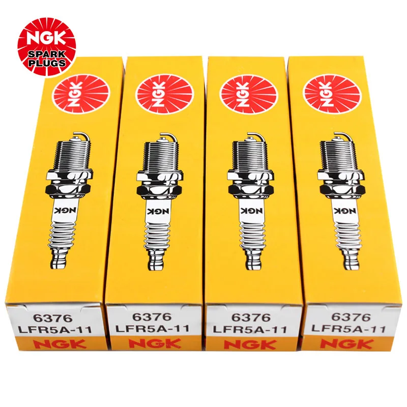 4 шт. свечи зажигания NGK LFR5A-11 6376 для HYUNDAI IX35 SANTA FÉ SONATA GRANDEUR KIA CERATO OPTIMA SORENTO SPORTAGE SUZUKI