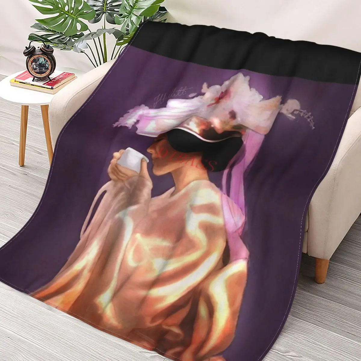 

Фланелевое покрывало с 3D принтом для ботаника невесты