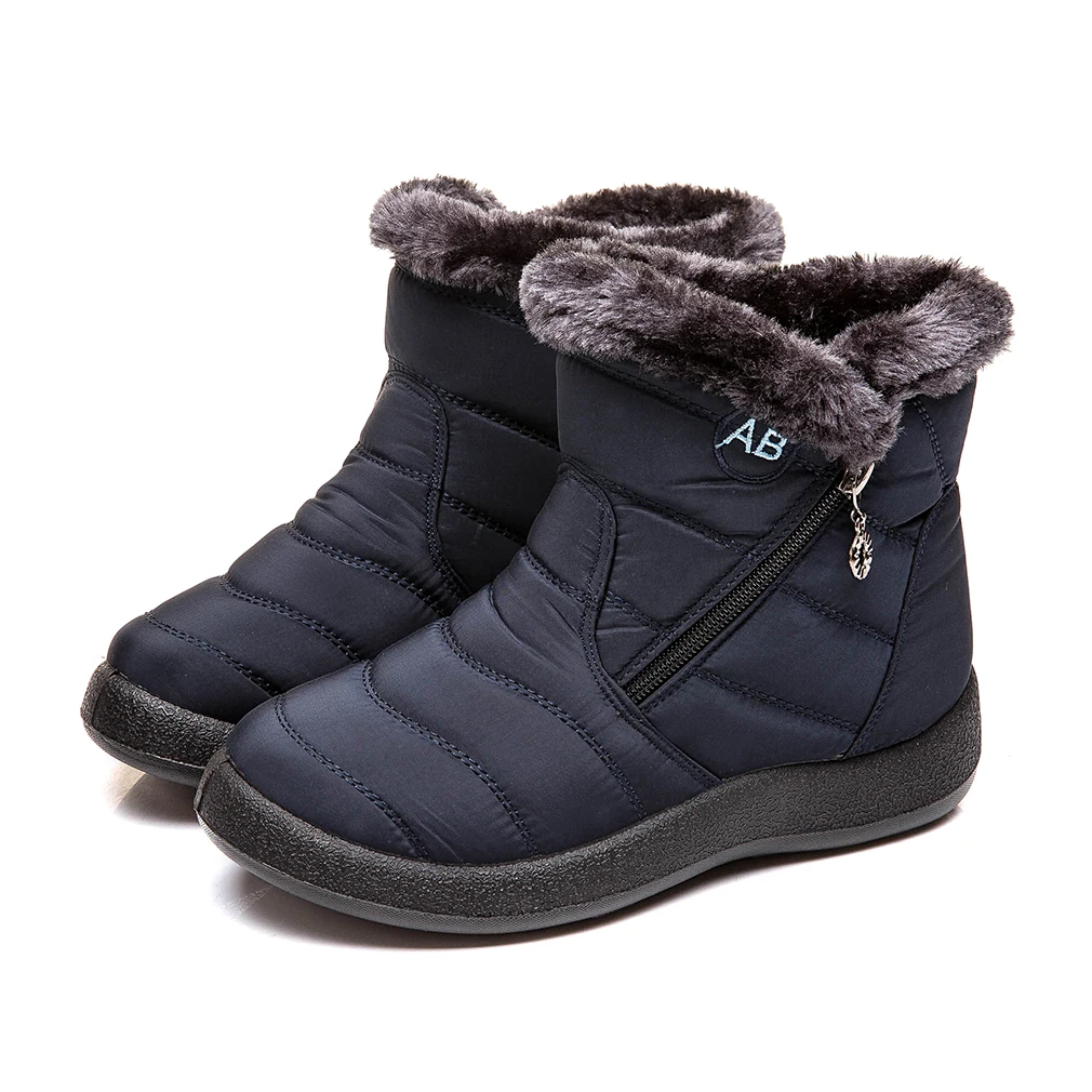 

Женские зимние ботинки на платформе и молнии, Размеры 35-43