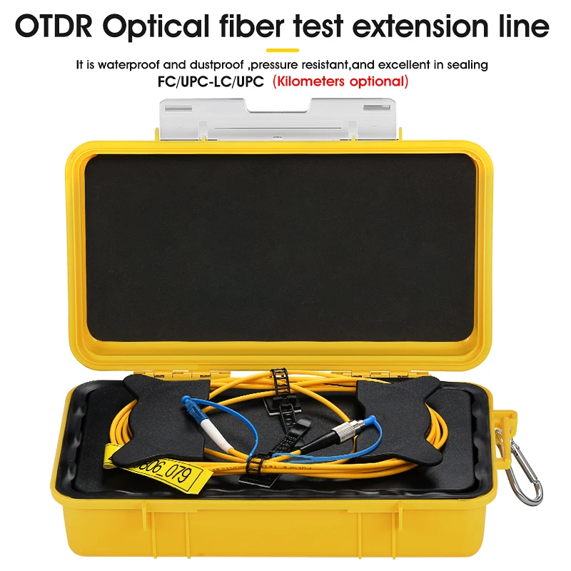 OTDR Optical Fiber Tester FC/UPC-LC/UPC Test Extension Cable Fiber Optic Jumper Box 500M 1000M 2000M