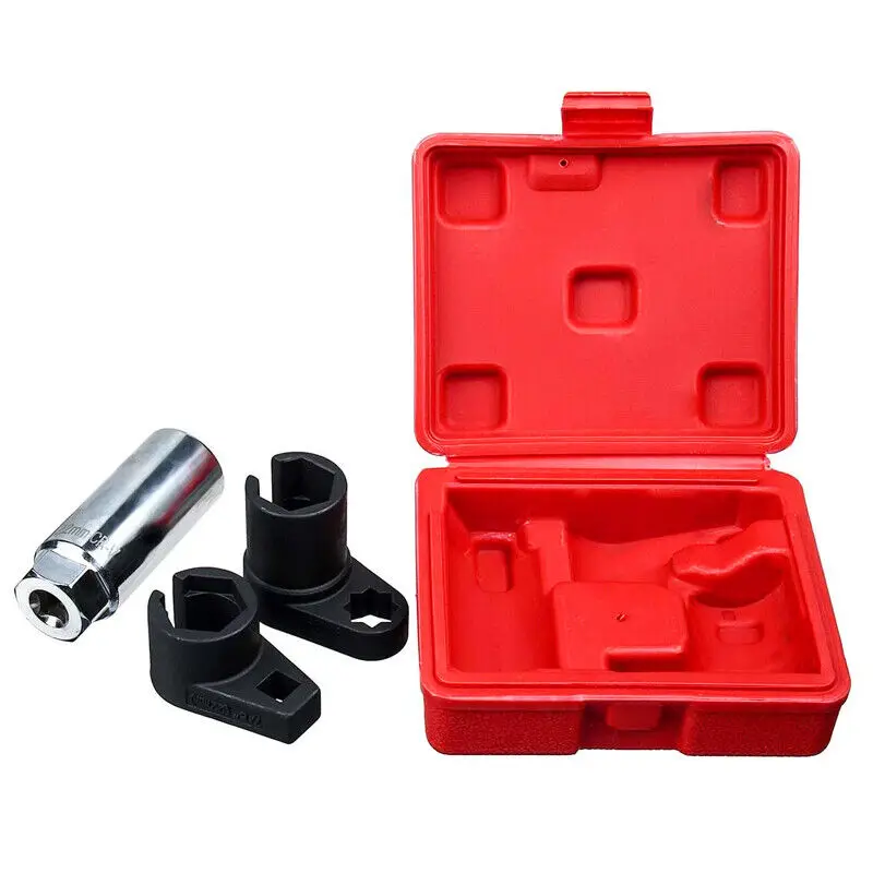 

3PCS 7/8" 22MM Universal Auto Car O2 Oxygen Lambda Sensor Socket 6 Point Wrench Tool Remover Installer Set Box Car Tools