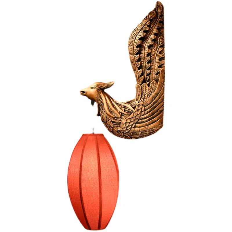 

Китайская настенная лампа, в старинном стиле, в стиле Дзен, для балкона, лестницы, детской двора, виллы, дверного столба, уличная лампа