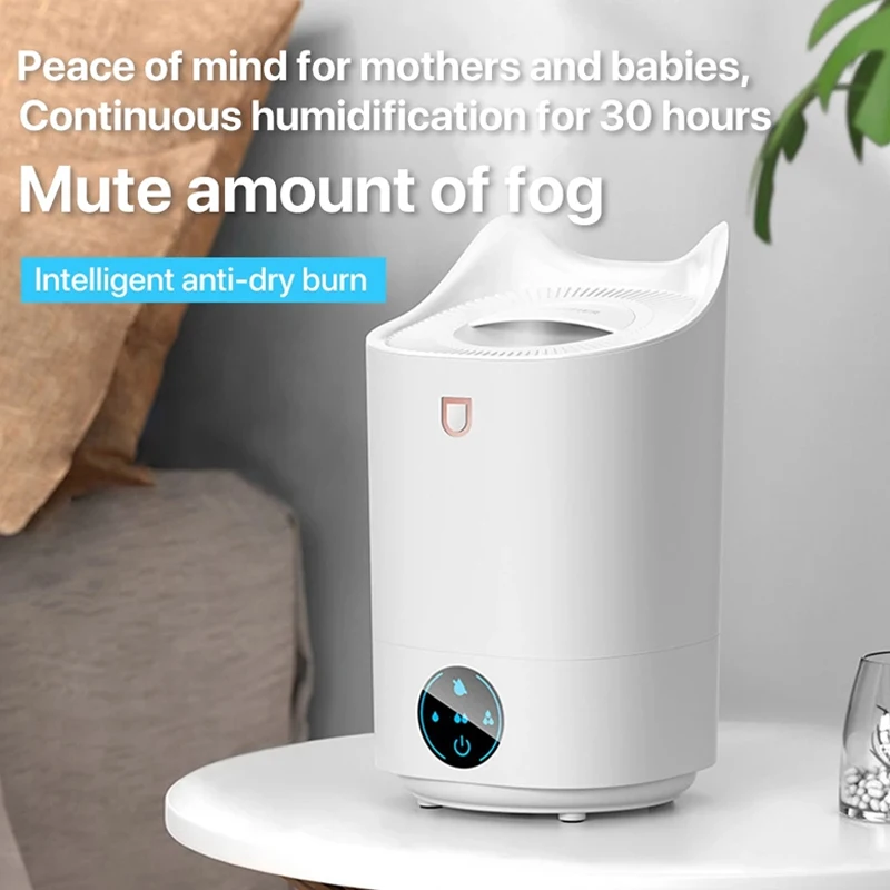 Buy 4L Air Humidifier Essential Oil Aroma Diffuser Double Nozzle With Coloful LED Light Ultrasonic Humidifiers Aromatherapy on